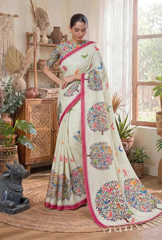 Vastrangan floral digital print saree wholesale clothing suppliers in india